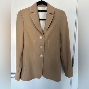 Iris Setlakwe Classic Tailored Blazer – Camel Beige – Made in Canada